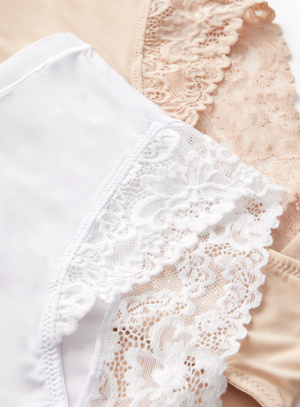 Nude Lace Full Knickers 3 Pack 16 - Image 3 thumbnail